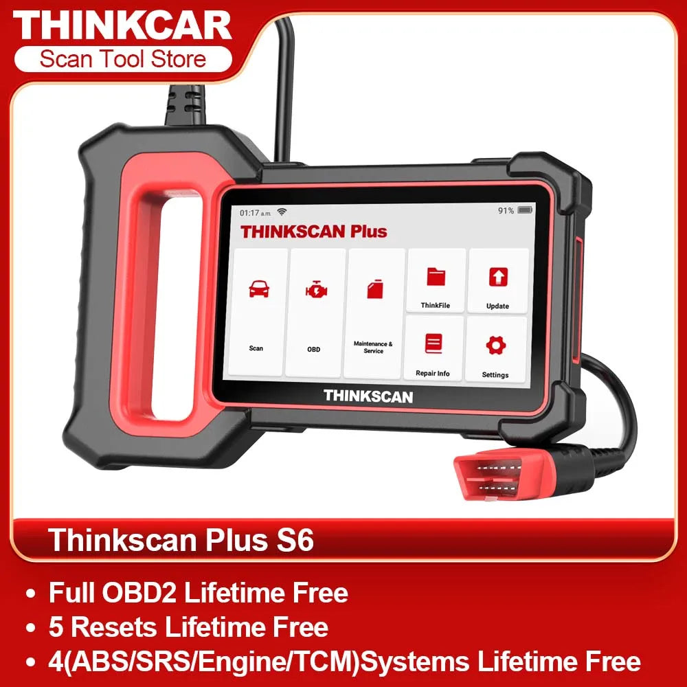 THINKSCAN PLUS S7 S6 S4 THINKCAR OBD2 Scanner Auto ABS,SRS,ECM,TCM,BCM,AC System Car EOBDⅡ Diagnostic Scan Tool Car Code Reader