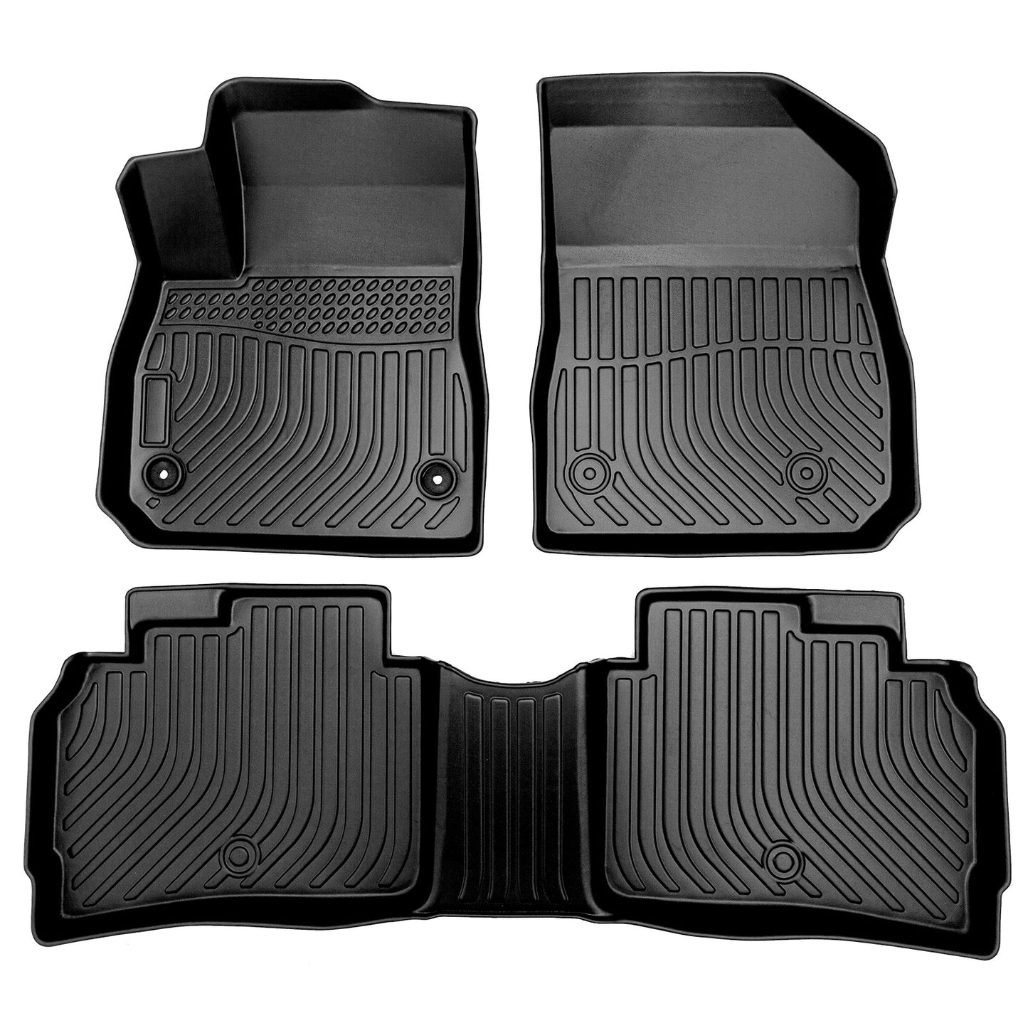 Car Floor Mats For 16 23 Chevrolet Malibu All Weather TPE Rubber