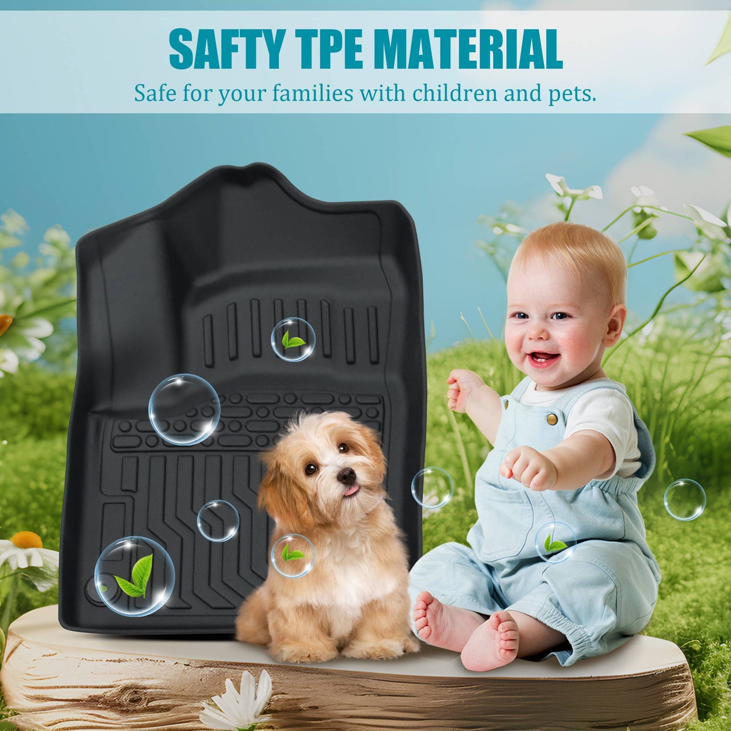 Floor Mats For 2021-2024 Rogue All Weather Anti-Slip Car Liners