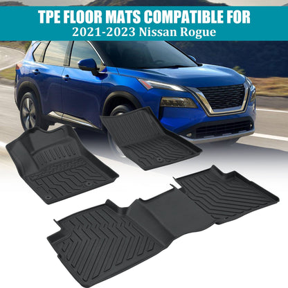 Floor Mats For 2021-2024 Rogue All Weather Anti-Slip Car Liners