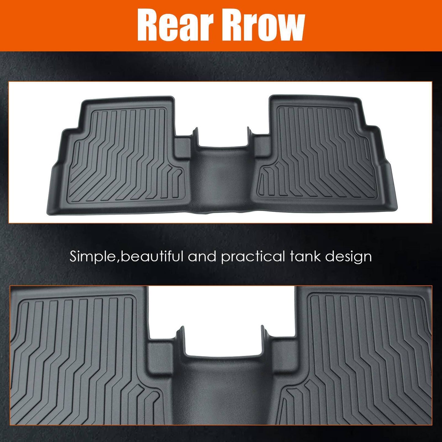 TPE Rubber Car Floor Mats For 13-19 Ford Escape & 13-18 C-Max