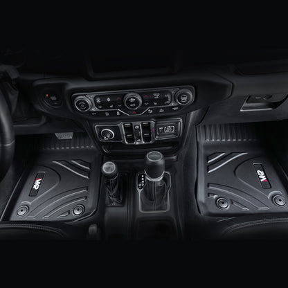 Car Floor Mats Trunk Mat Compatible With Wrangler JT 3D TPE Foot Covers All-weather Car Accessories