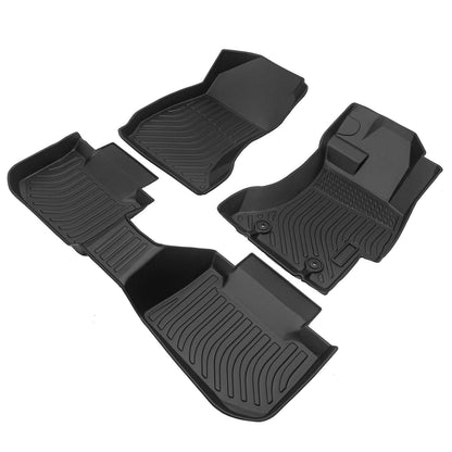 Car Floor Mats For 2013-2017 Crosstrek XV Black All-Weather TPE Rubber