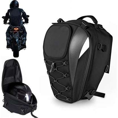 Motorcycle Rear Seat Helmet Large Capacity Cycling Travel Backpack Waterproof Rear Bag Knight Equipment