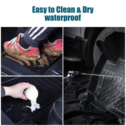 Car Floor Mats For 23-24 CRV Hybrid Black All-Weather TPE Rubber Car Mats