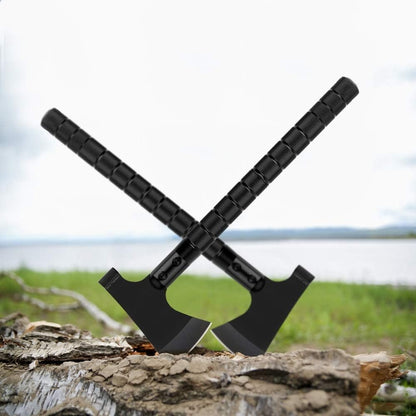 9-in-1 Portable Survival Axe, Multi-functional Tool For Jungle Camping, Tree Cutting, Hiking, Emergency, Outdoor Adventure, Backpacking, Bushcraft, And Wilderness Survival Gear