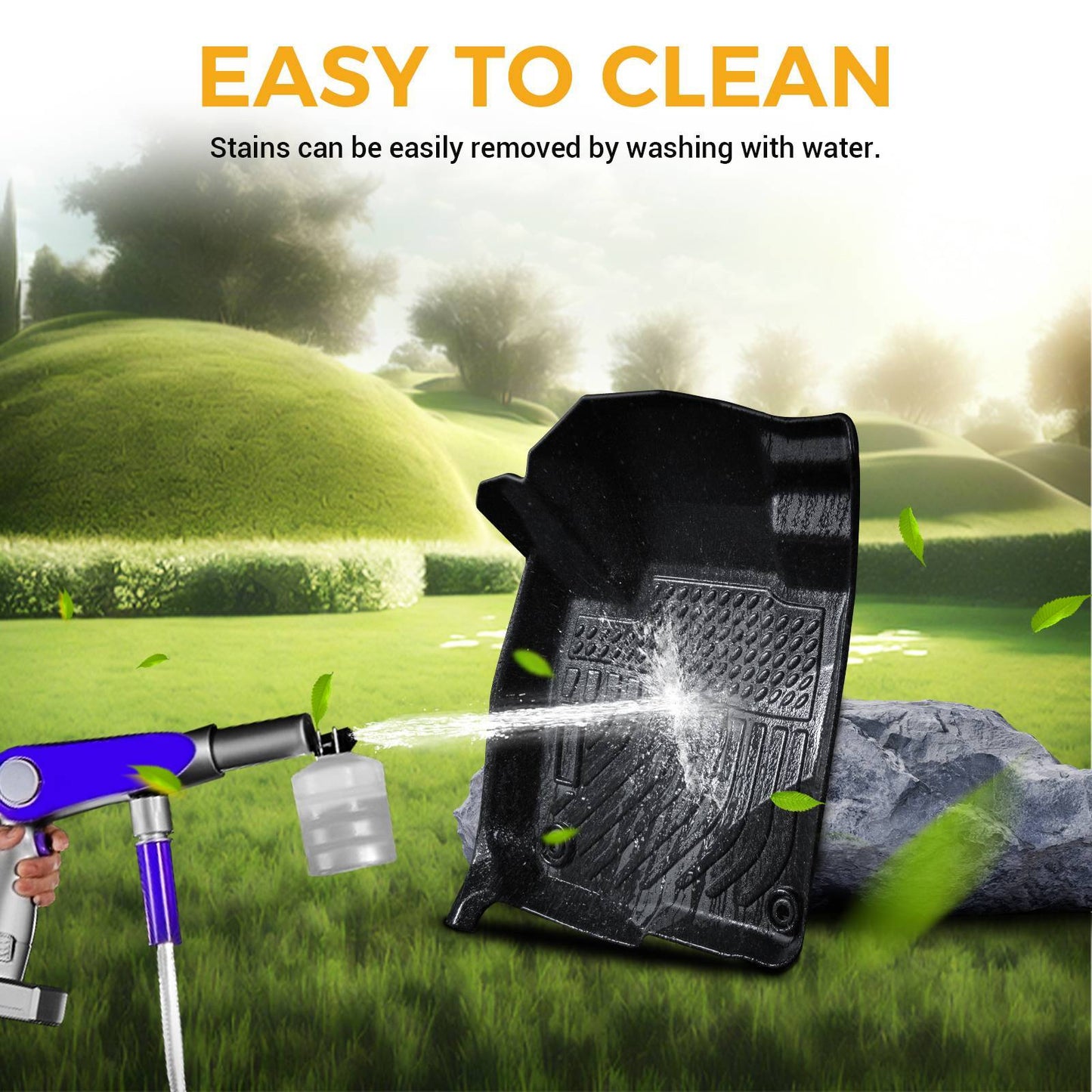 All Weather Car Floor Mats For 2014-2021 Tundra Double Cab Crew Max Cab