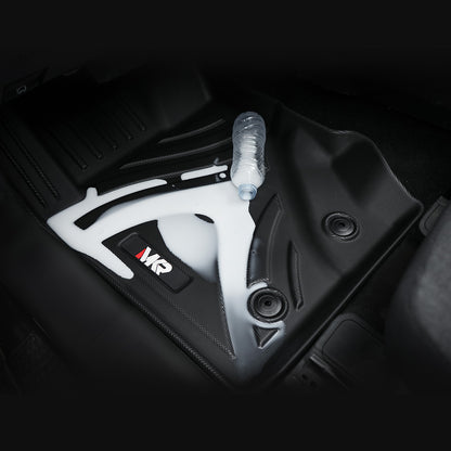 Car Floor Mats For 2021-2023 Ford Bronco 4 Doors 3D TPE All-Weather Floor Mats, Full Set Interior Car Accessories- Not Fit 2 Doors Version