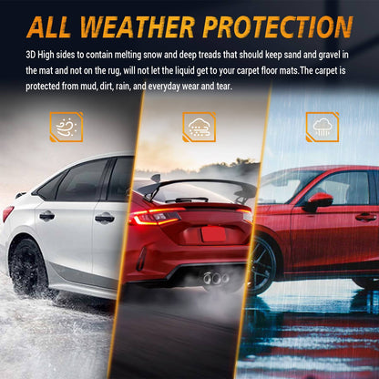 Car Floor Mats For 22-23 Civic Si Civic Sedan All-Weather