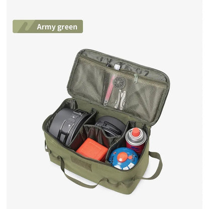 Outdoor Camping Gas Tank Storage Bag, Large Capacity Ground Nail Tool Bag, Gas Canister Picnic Cookware Utensils Kit Bag