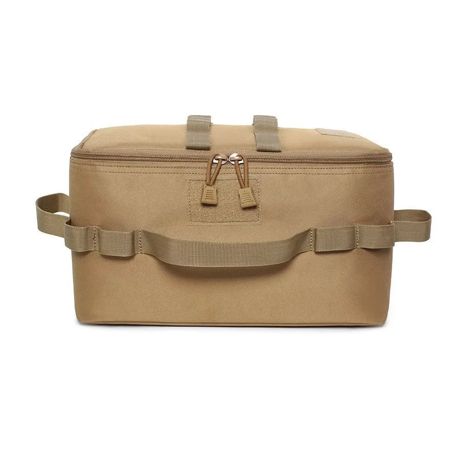 Outdoor Camping Gas Tank Storage Bag, Large Capacity Ground Nail Tool Bag, Gas Canister Picnic Cookware Utensils Kit Bag