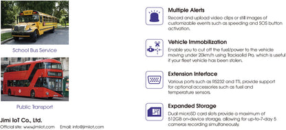 Jimi JC450Pro 4G DashCam ADAS 4/5 Channels AI Car DVR Camera Live Video GPS Tracking Remote Monitor Wifi Car Recorder Free APP