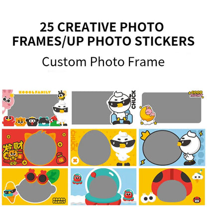 Digital camera HD1080p Polaroid photo printing high-definition DSLR dual mirror real-time high-definition printing for children'