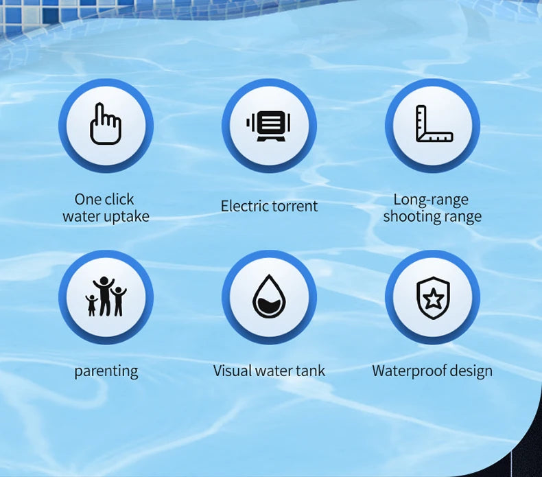 Automatically Water High Pressure Electric Water Gun Toys for Kids.