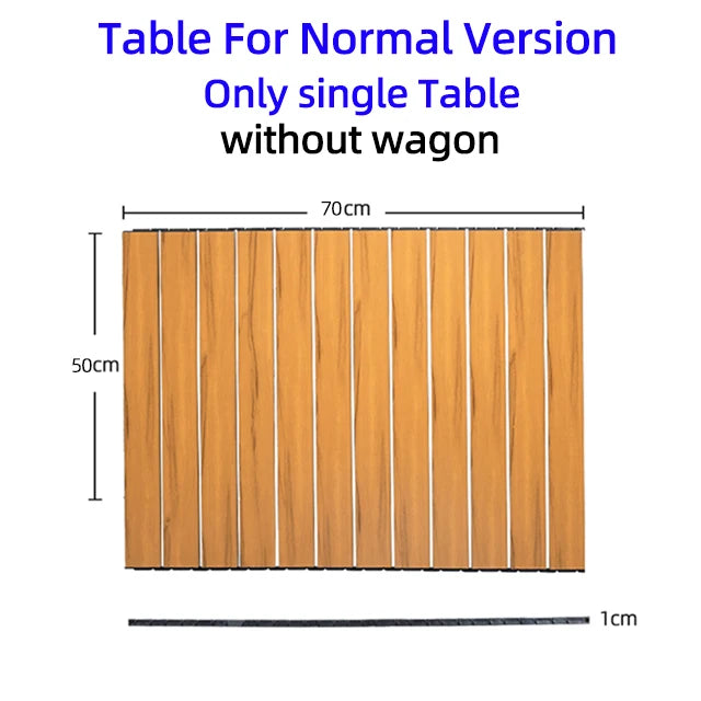 Collapsible Folding Utility Beach Wagon Cart. Heavy Duty, Large Capacity Fold Wagon Outdoor Trolley and Portable Camping Cart Table