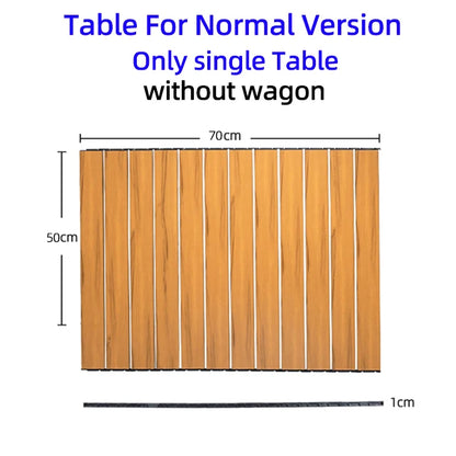 Collapsible Folding Utility Beach Wagon Cart. Heavy Duty, Large Capacity Fold Wagon Outdoor Trolley and Portable Camping Cart Table