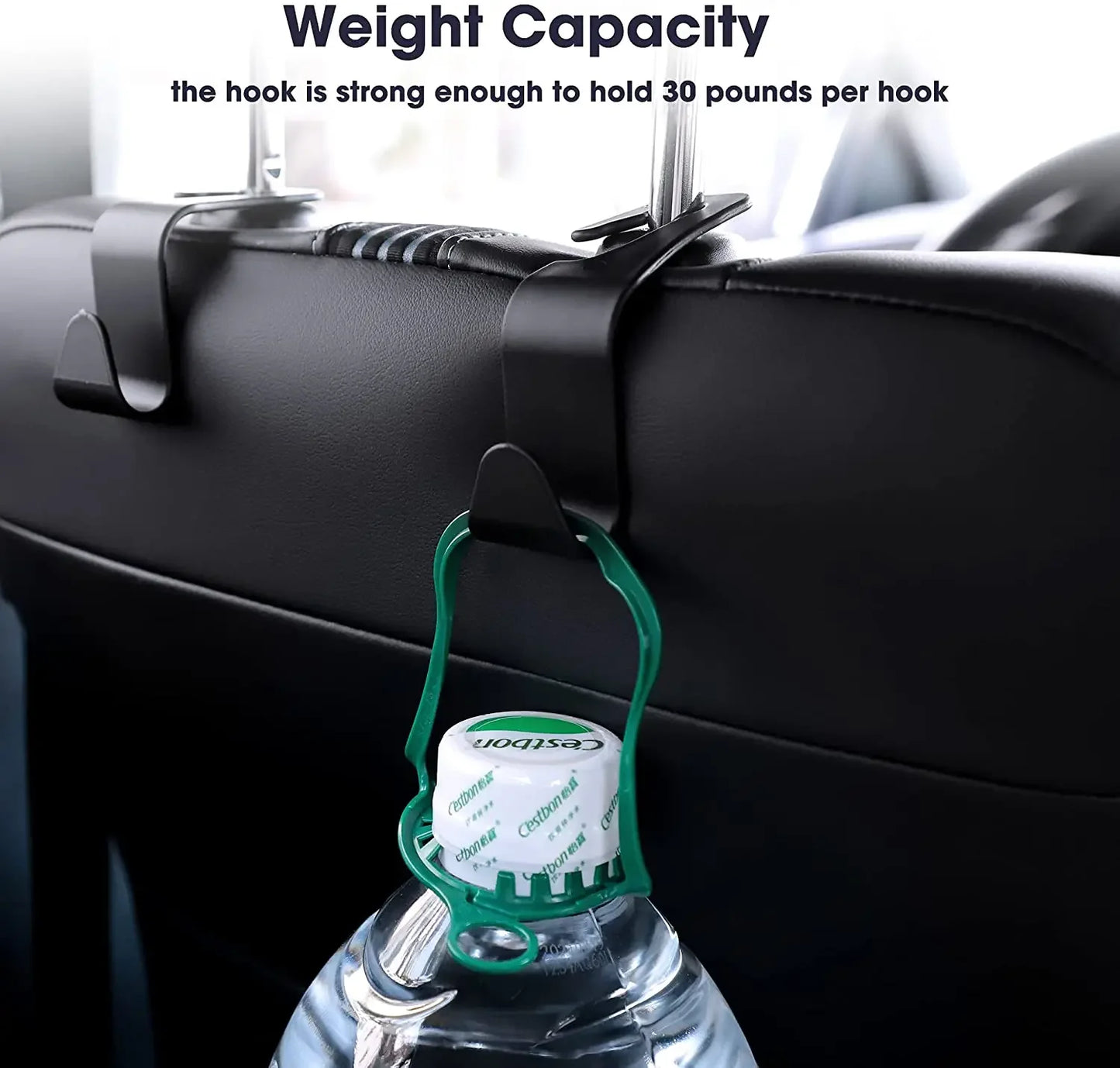 4/2/1Pack Hooks for Bags Car Clips Front Seat Headrest Organizer Holder Auto Fastener Hangers Car Storage Interior Accessories