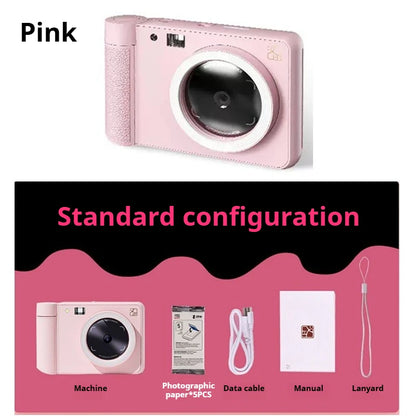 Z1  Polaroid cameras can use specialized photo paper and ribbon for color printing, with integrated sublimation function 48MP