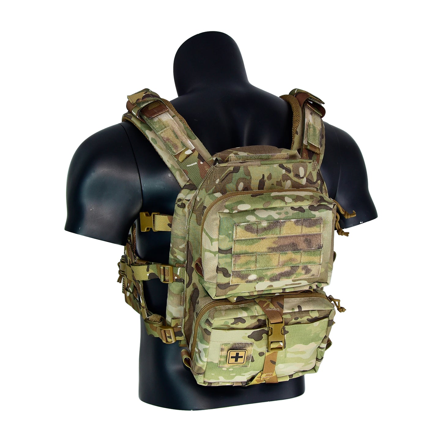 Tactical Vest Backboard Bag for Plate Carrier Quick Release Molle Detachable General Purpose Pouch Airsoft Huting Accessory