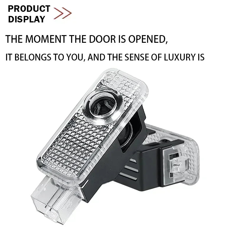 2/4Pcs Car Door Logo Light Led HD Projector Lamp For Audi A3 A4 B8 8P A6 C7 A5 Q5 B7 B6 B9 SLINE QUTTRO RS Q3 Q7 S3 S4 S5 S6 S8