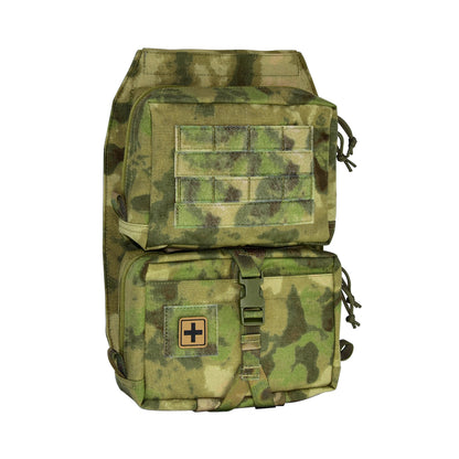 Tactical Vest Backboard Bag for Plate Carrier Quick Release Molle Detachable General Purpose Pouch Airsoft Huting Accessory