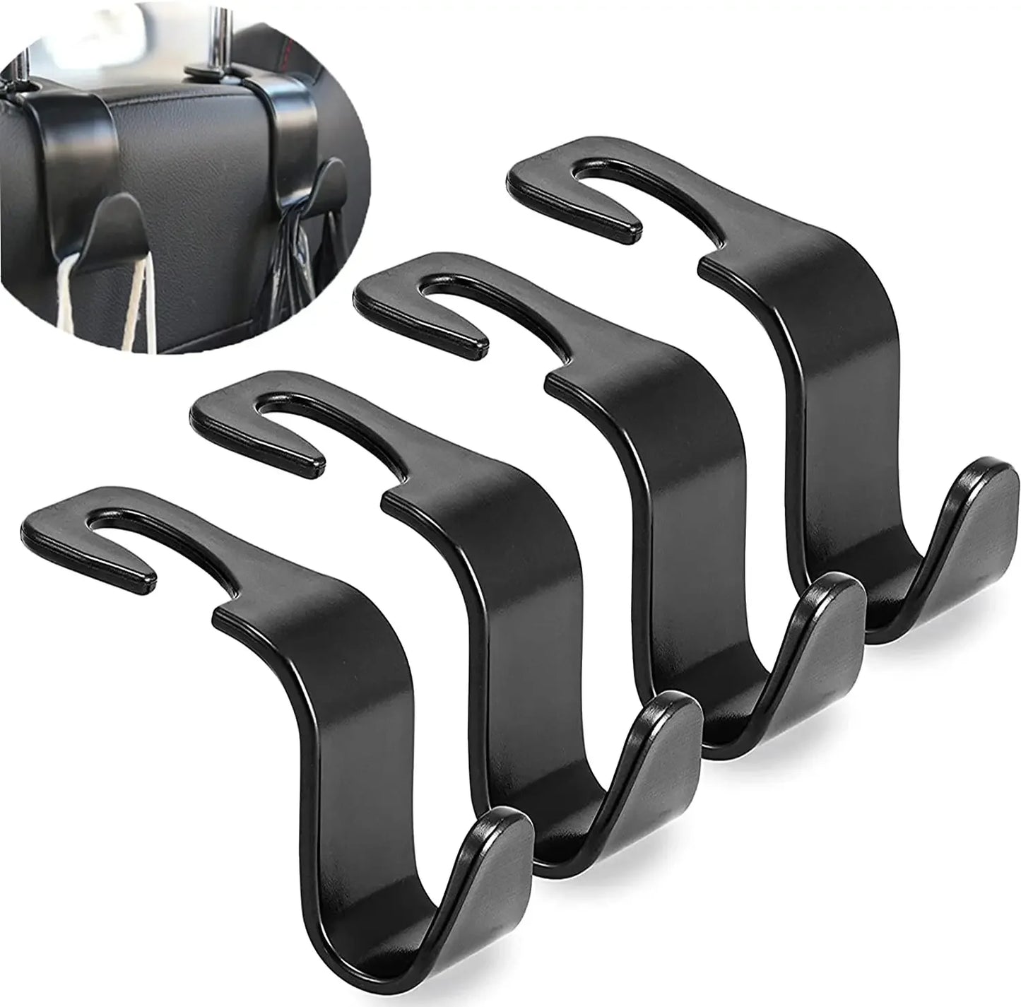 4/2/1Pack Hooks for Bags Car Clips Front Seat Headrest Organizer Holder Auto Fastener Hangers Car Storage Interior Accessories