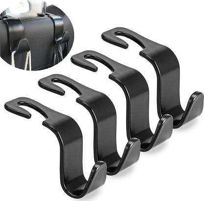 4/2/1Pack Hooks for Bags Car Clips Front Seat Headrest Organizer Holder Auto Fastener Hangers Car Storage Interior Accessories