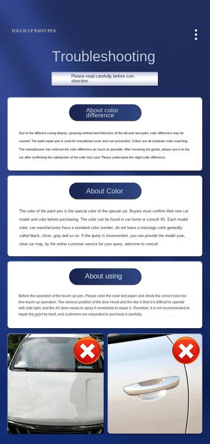 For Audi Car Paint Repair Pen Touch Up Scratch Remover