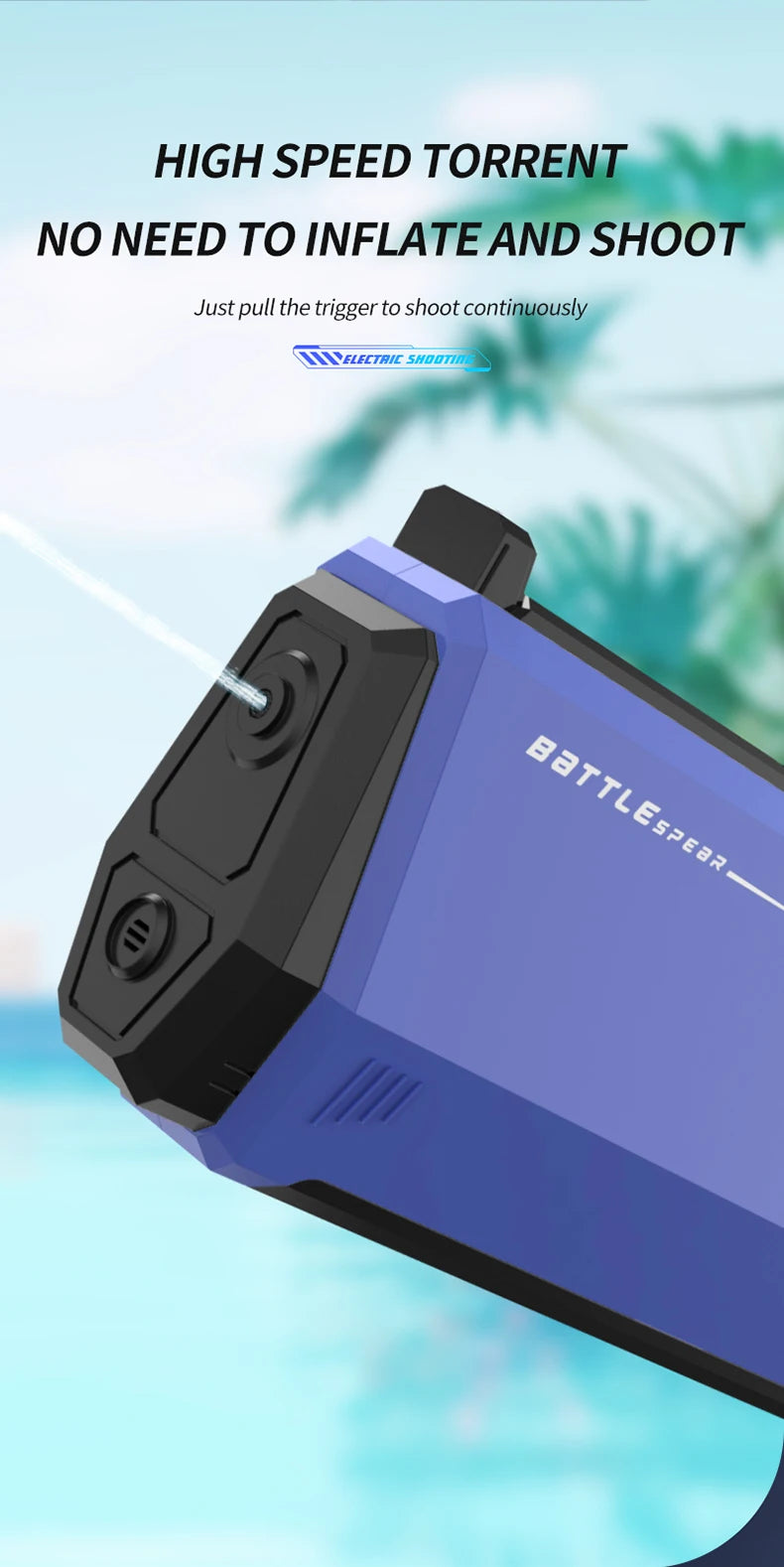 Automatically Water High Pressure Electric Water Gun Toys for Kids.