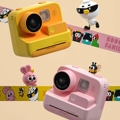 Digital camera HD1080p Polaroid photo printing high-definition DSLR dual mirror real-time high-definition printing for children'