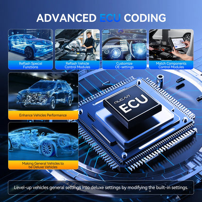 MUCAR 892BT Free AI CANFD DoIP Car Diagnostic Tools All System Auto Scan Tool ECU Coding Bi-Directional OBD2 Scanner 35 Resets