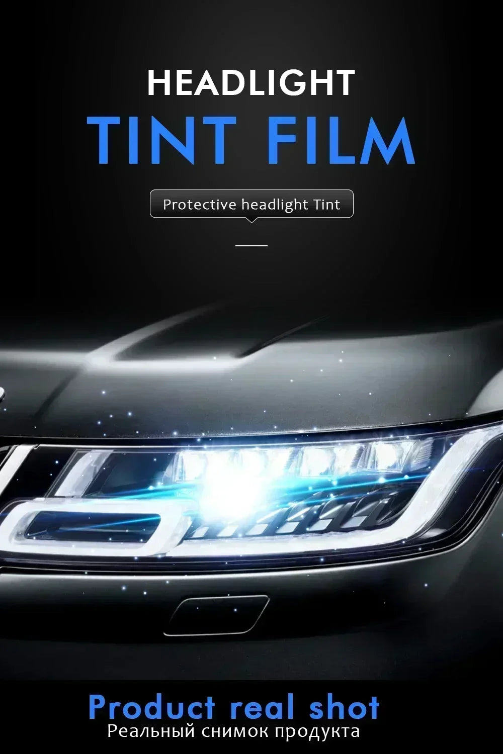 Car Headlight Tint Vinyl Warp Smoke Black Taillight Waterproof Car Stickers Headlight Taillight Fog Light Tailing Lamp Stickers