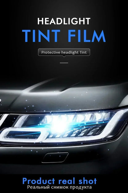 Car Headlight Tint Vinyl Warp Smoke Black Taillight Waterproof Car Stickers Headlight Taillight Fog Light Tailing Lamp Stickers