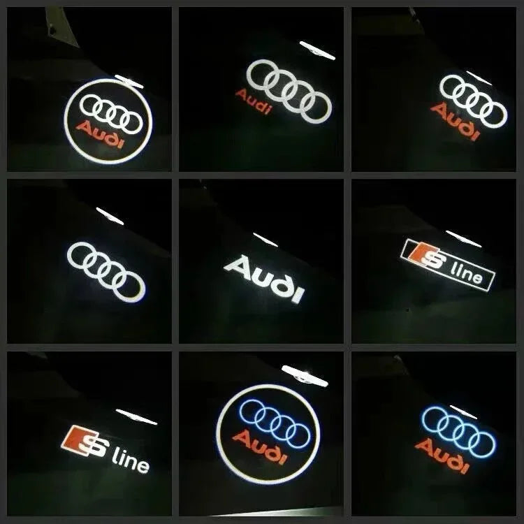 2/4Pcs Car Door Logo Light Led HD Projector Lamp For Audi A3 A4 B8 8P A6 C7 A5 Q5 B7 B6 B9 SLINE QUTTRO RS Q3 Q7 S3 S4 S5 S6 S8