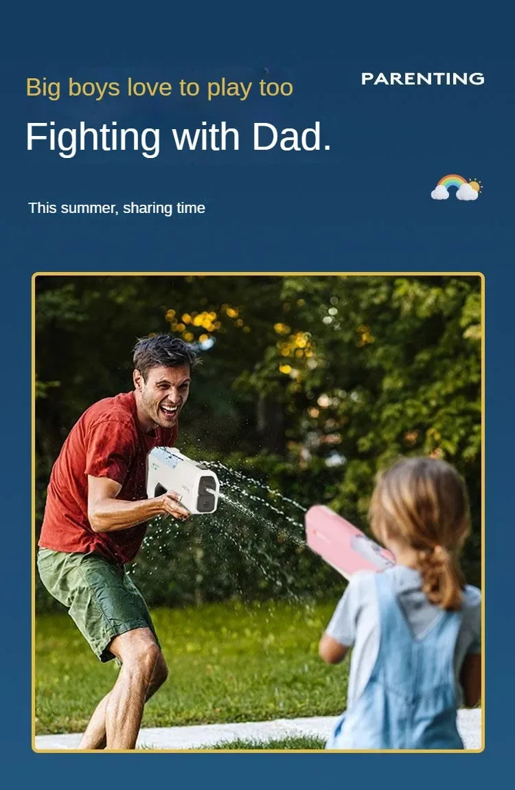 Automatically Water High Pressure Electric Water Gun Toys for Kids.