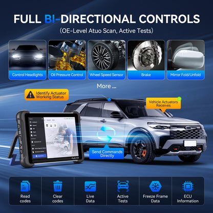 MUCAR 892BT Free AI CANFD DoIP Car Diagnostic Tools All System Auto Scan Tool ECU Coding Bi-Directional OBD2 Scanner 35 Resets
