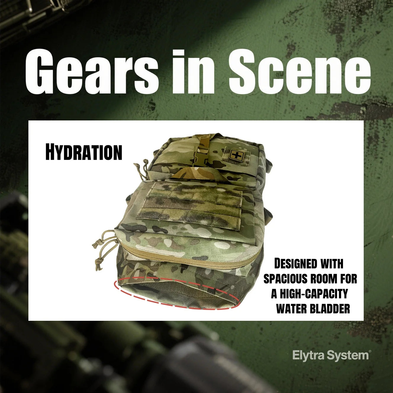 Tactical Vest Backboard Bag for Plate Carrier Quick Release Molle Detachable General Purpose Pouch Airsoft Huting Accessory