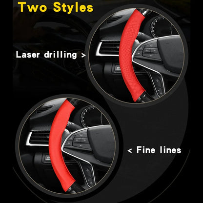 Universal Car Steering Wheel Cover. Carbon Fiber Leather Three-dimensional Anti Slip cover.