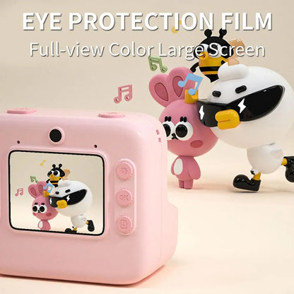 Digital camera HD1080p Polaroid photo printing high-definition DSLR dual mirror real-time high-definition printing for children'
