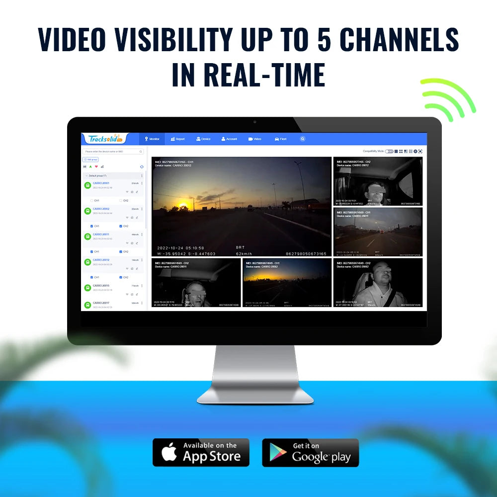 Jimi JC450Pro 4G DashCam ADAS 4/5 Channels AI Car DVR Camera Live Video GPS Tracking Remote Monitor Wifi Car Recorder Free APP