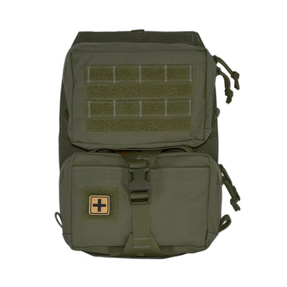 Tactical Vest Backboard Bag for Plate Carrier Quick Release Molle Detachable General Purpose Pouch Airsoft Huting Accessory
