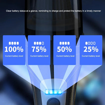 120W Vacuum Cleaner Portable Car Vacuum Cleaner USB Charging Handheld Cordless Powerful Suction for Auto/Home/Office/Pet Hair