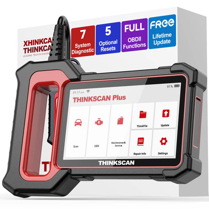 THINKSCAN PLUS S7 S6 S4 THINKCAR OBD2 Scanner Auto ABS,SRS,ECM,TCM,BCM,AC System Car EOBDⅡ Diagnostic Scan Tool Car Code Reader