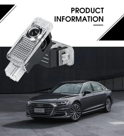 2/4Pcs Car Door Logo Light Led HD Projector Lamp For Audi A3 A4 B8 8P A6 C7 A5 Q5 B7 B6 B9 SLINE QUTTRO RS Q3 Q7 S3 S4 S5 S6 S8