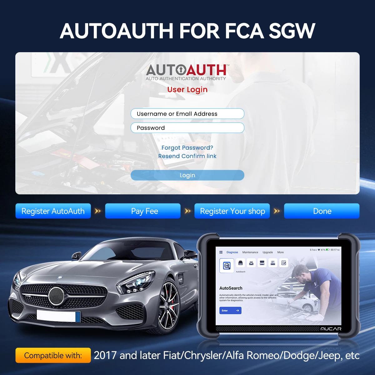 MUCAR 892BT Free AI CANFD DoIP Car Diagnostic Tools All System Auto Scan Tool ECU Coding Bi-Directional OBD2 Scanner 35 Resets