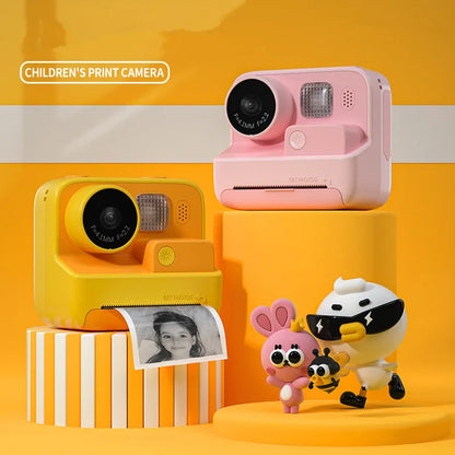 Digital camera HD1080p Polaroid photo printing high-definition DSLR dual mirror real-time high-definition printing for children'