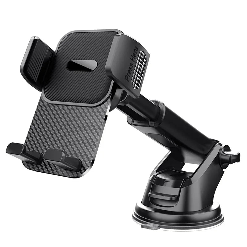 Car Phone Holder for Dashboard Windshield Acrylic Cellphone Mount Clip Support Stand for 4.7-7" Mobile Phone, Auto Accessories