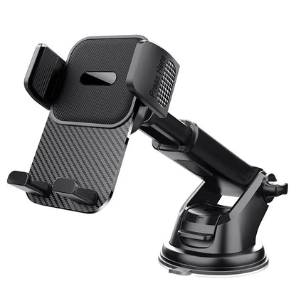 Car Phone Holder for Dashboard Windshield Acrylic Cellphone Mount Clip Support Stand for 4.7-7" Mobile Phone, Auto Accessories