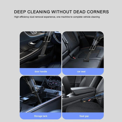 120W Vacuum Cleaner Portable Car Vacuum Cleaner USB Charging Handheld Cordless Powerful Suction for Auto/Home/Office/Pet Hair