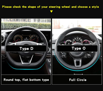 Universal Car Steering Wheel Cover. Carbon Fiber Leather Three-dimensional Anti Slip cover.